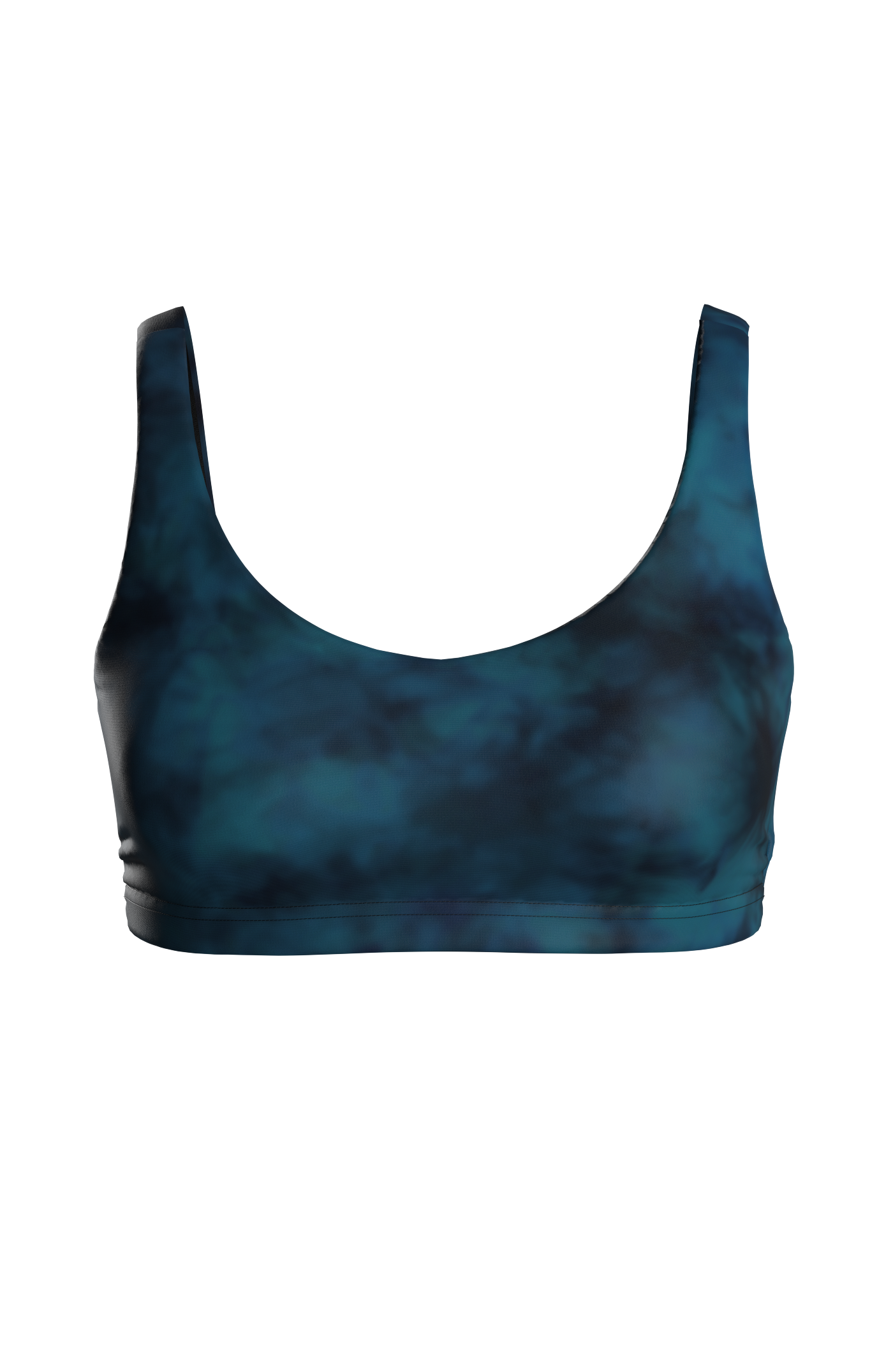 Cloud Nine Bikini Top - petrol tiedye