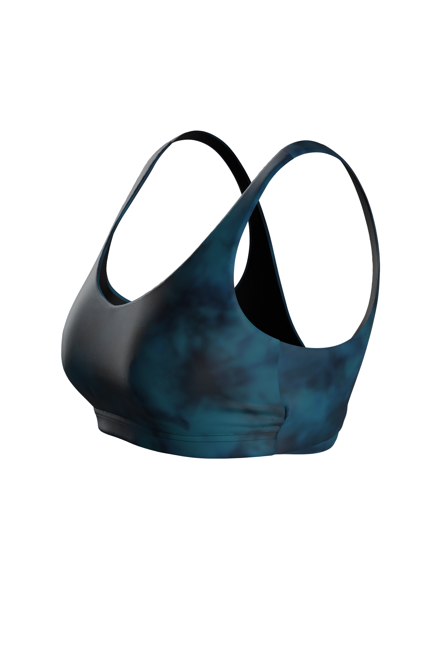Cloud Nine Bikini Top - petrol tiedye
