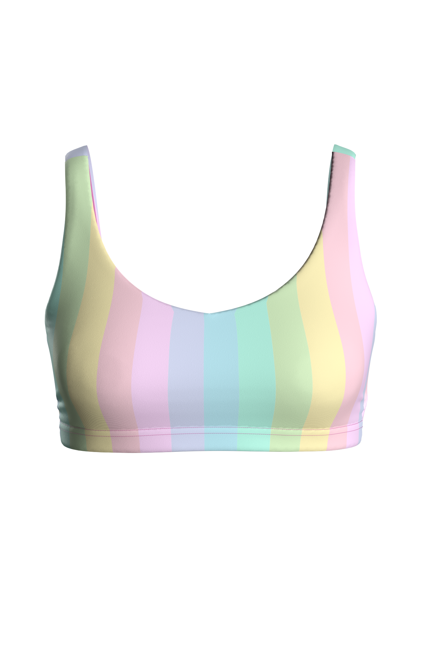 Cloud Nine Bikini Top - pastel rainbow