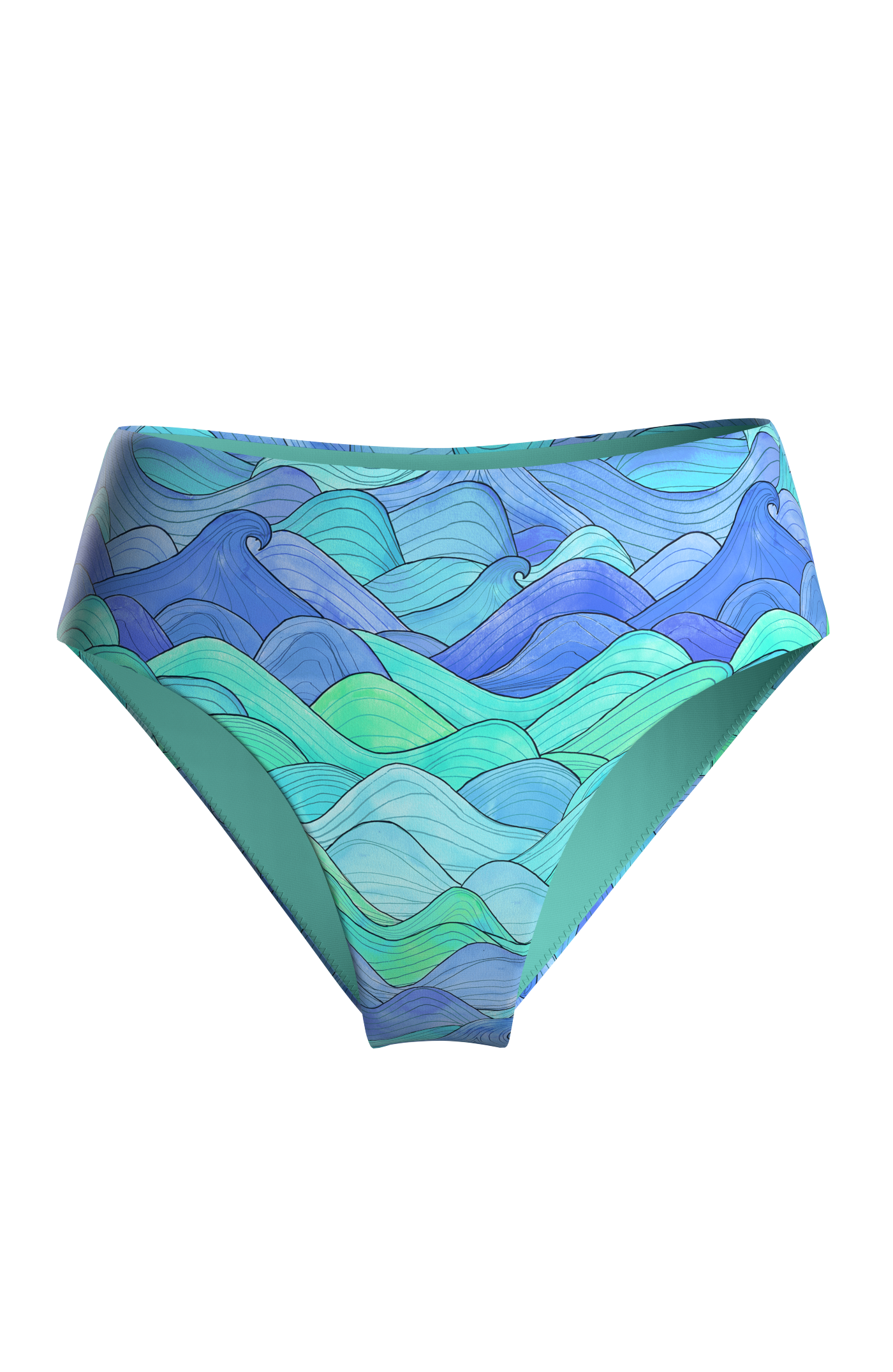 Junta Bikini Hose - blue waves