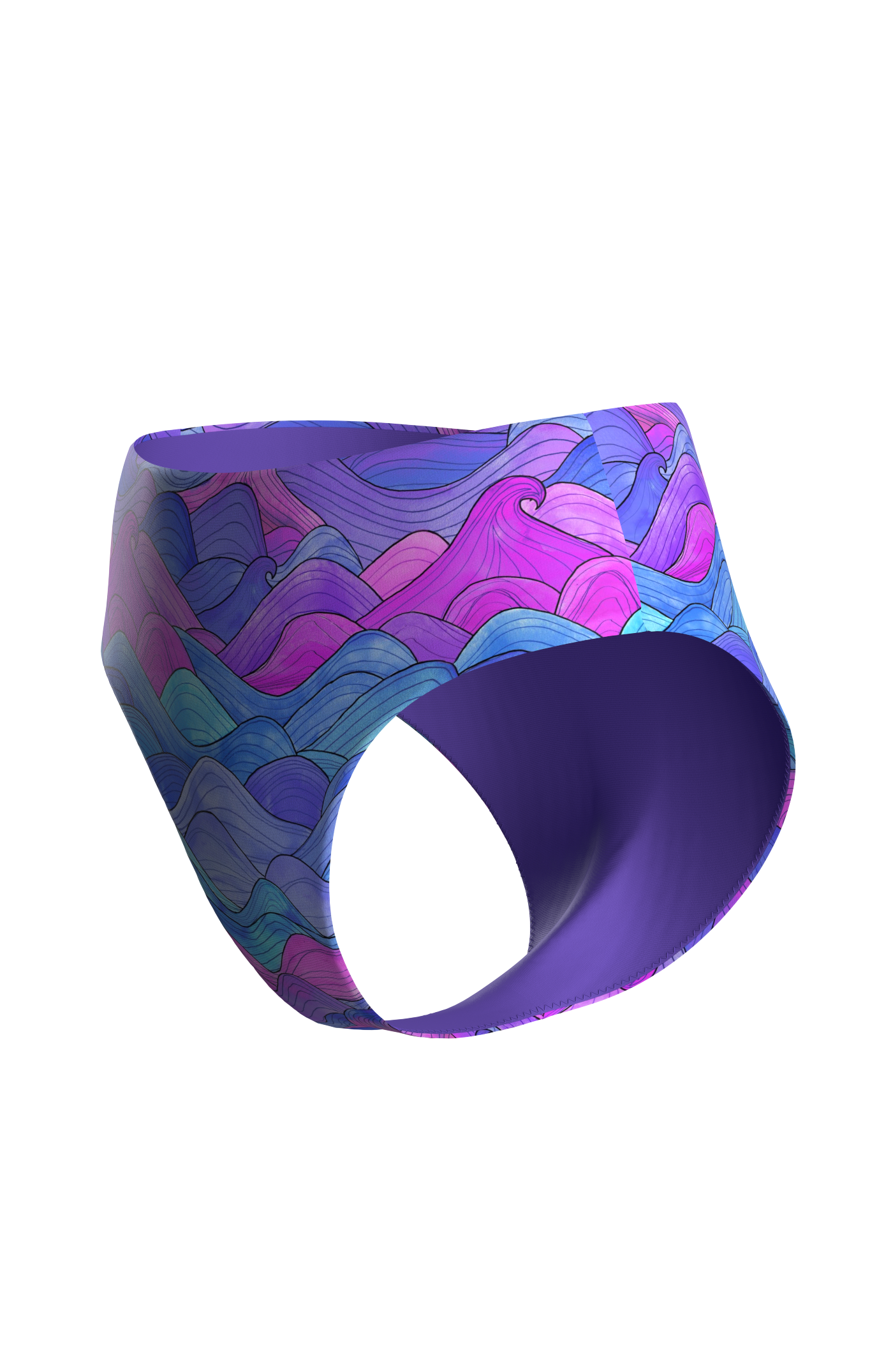 Junta Bikini Hose - purple waves