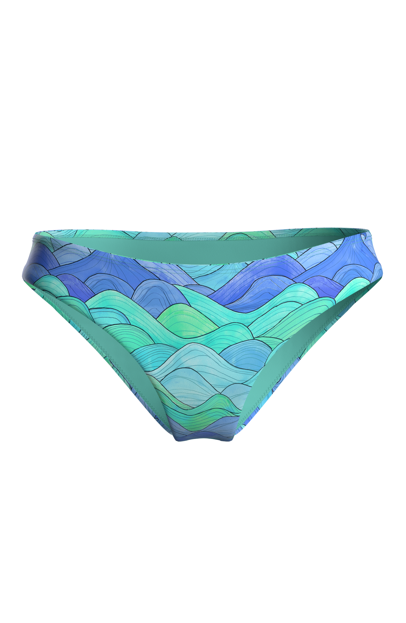 Maloja Bikini Hose - blue waves