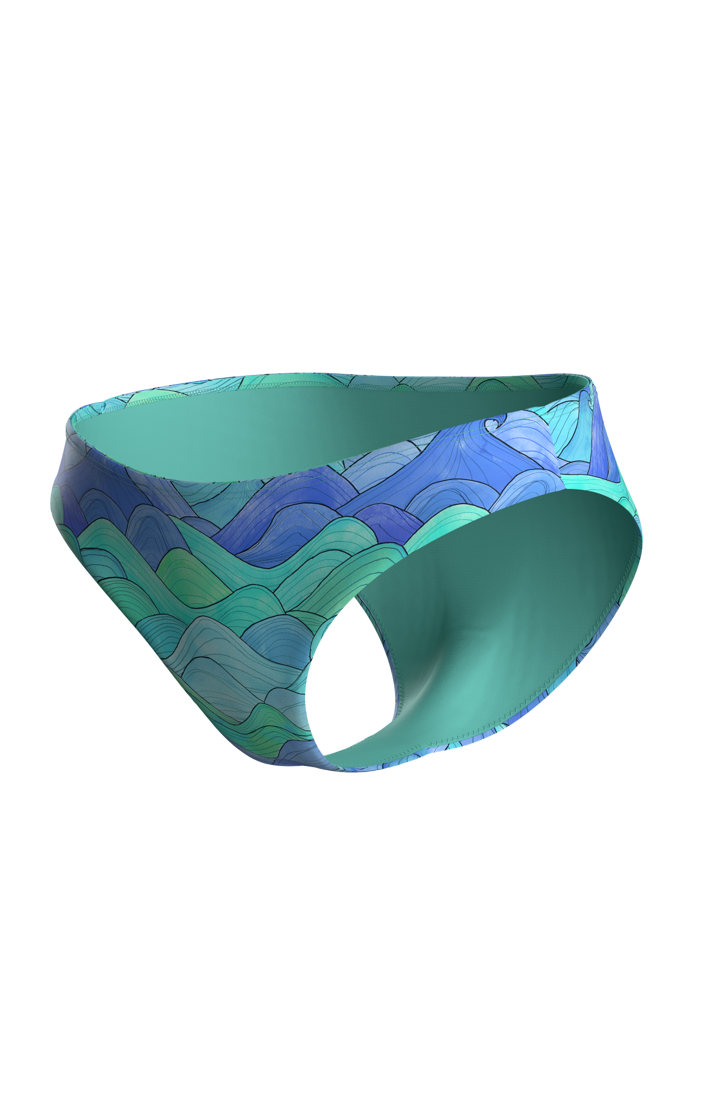 Maloja Bikini Hose - blue waves