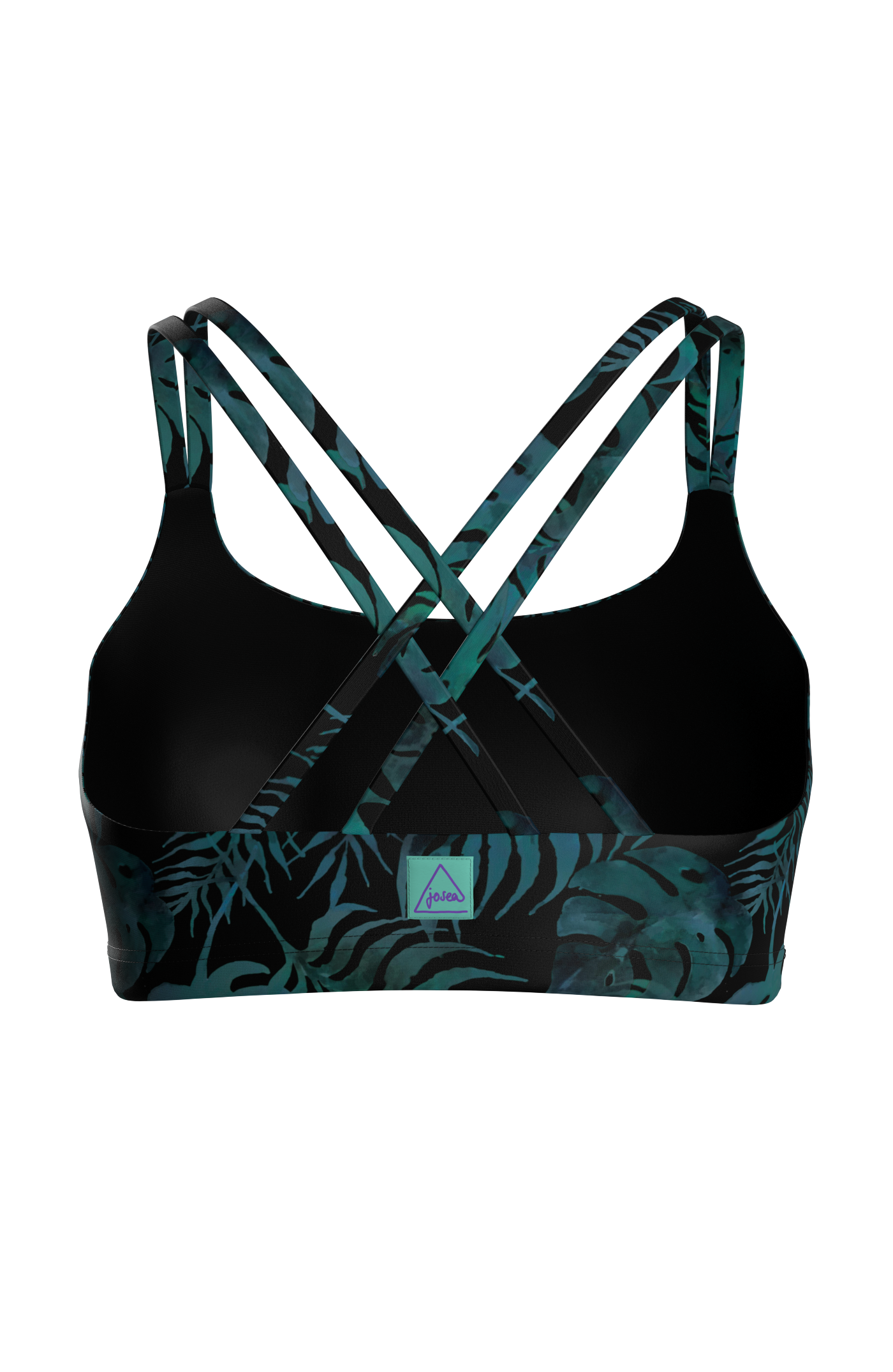 One Eye Bikini Top - petrol banana