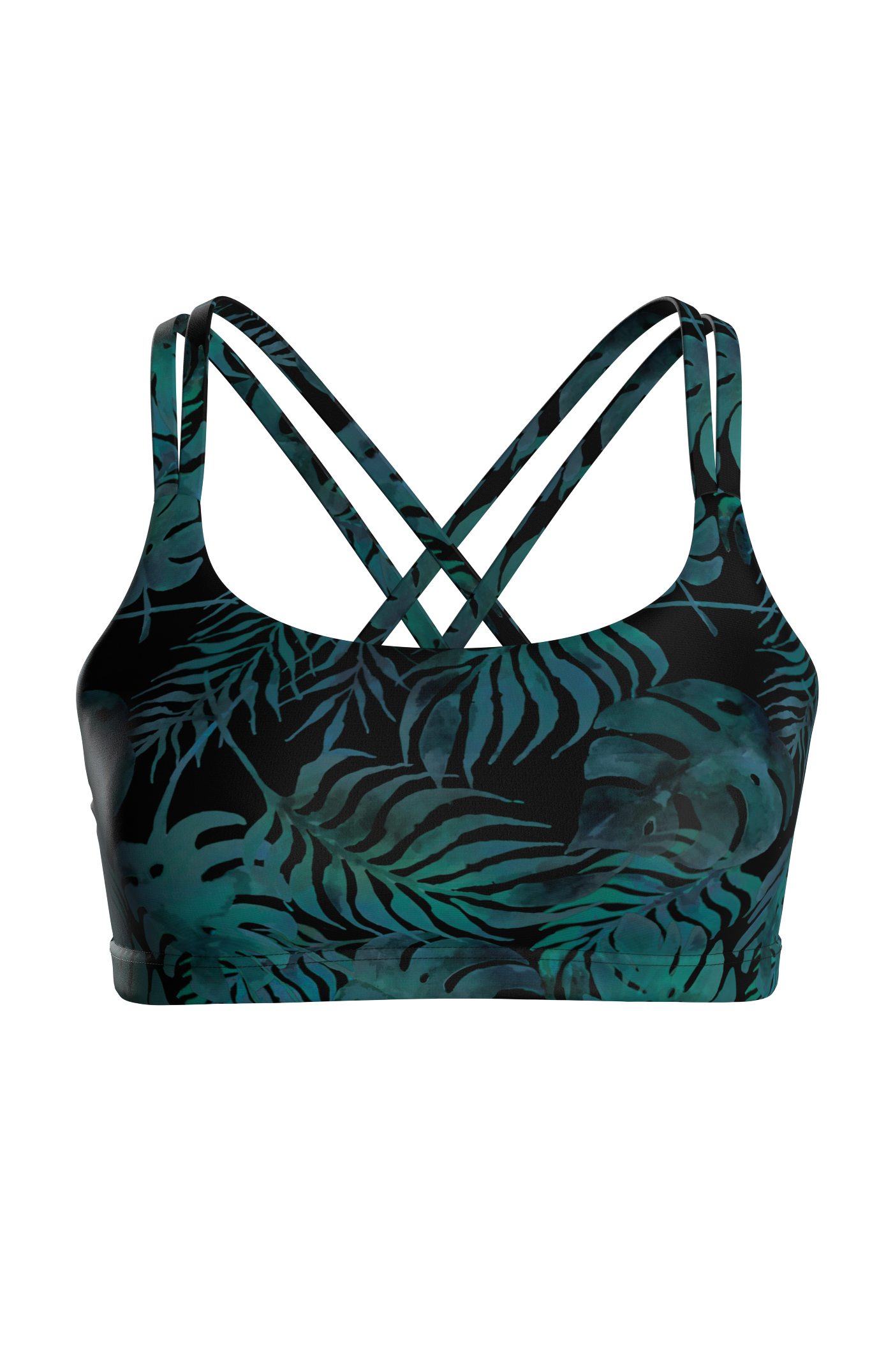 One Eye Bikini Top - petrol banana