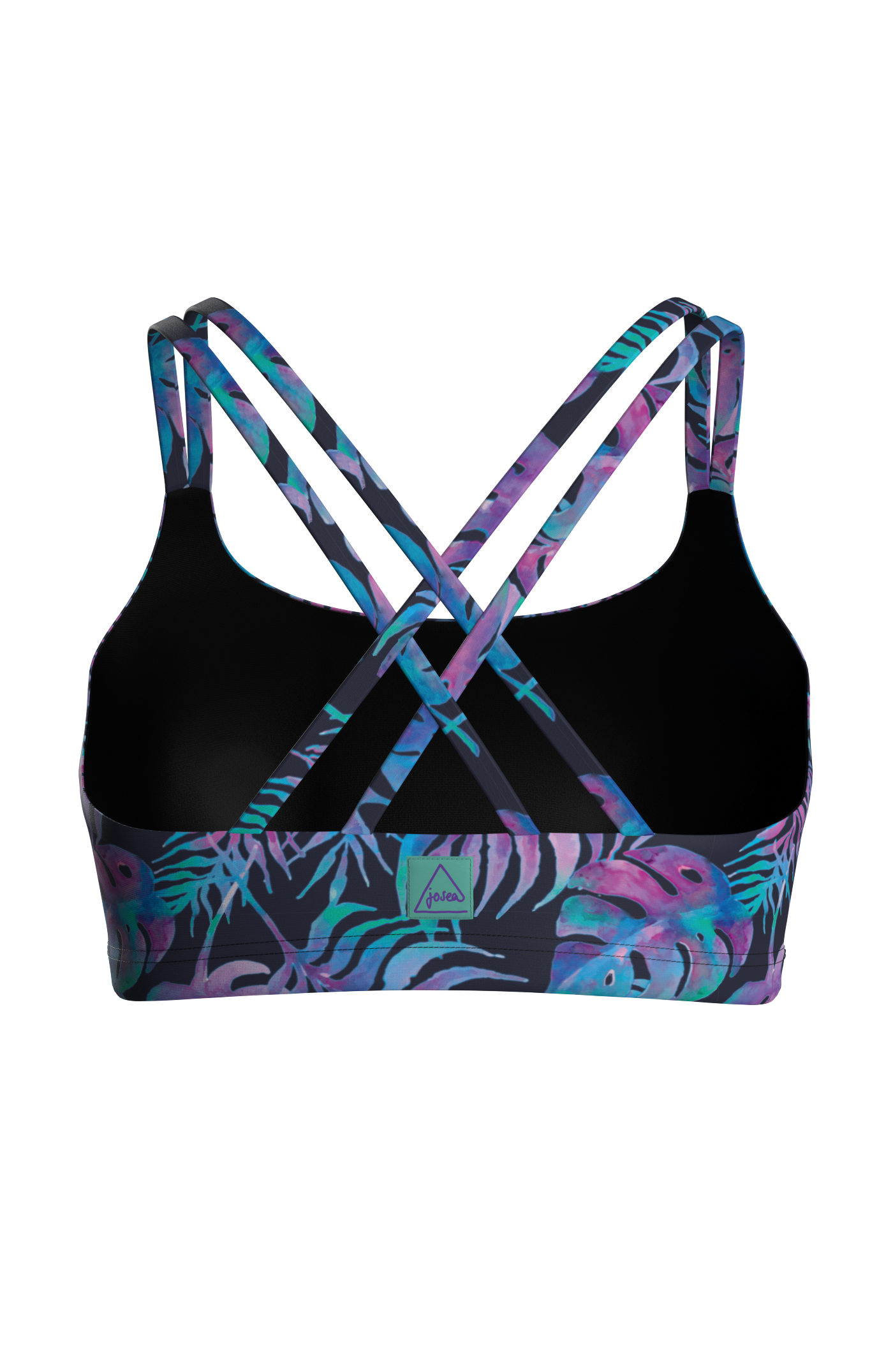 One Eye Bikini Top - purple banana
