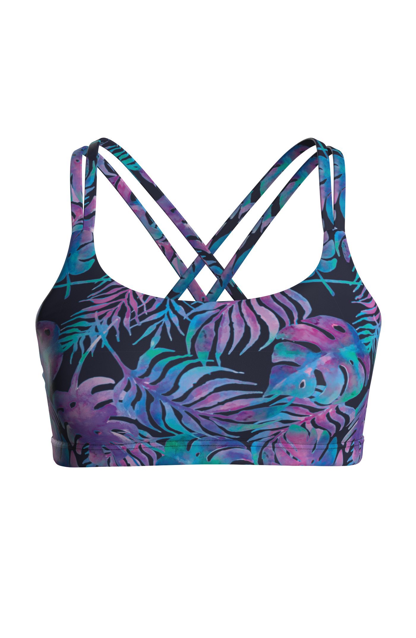 One Eye Bikini Top - purple banana