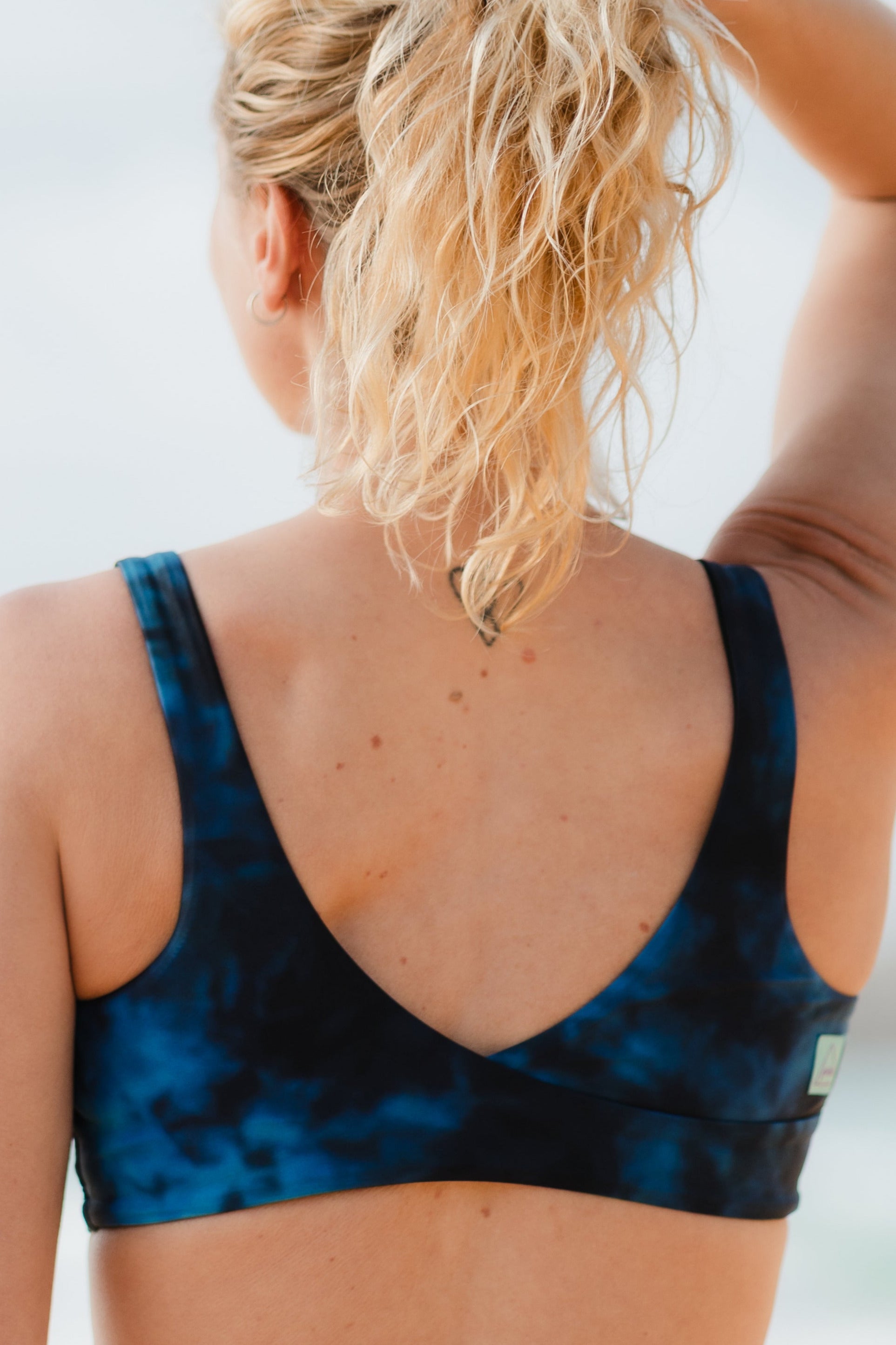 Cloud Nine Bikini Top - petrol tiedye