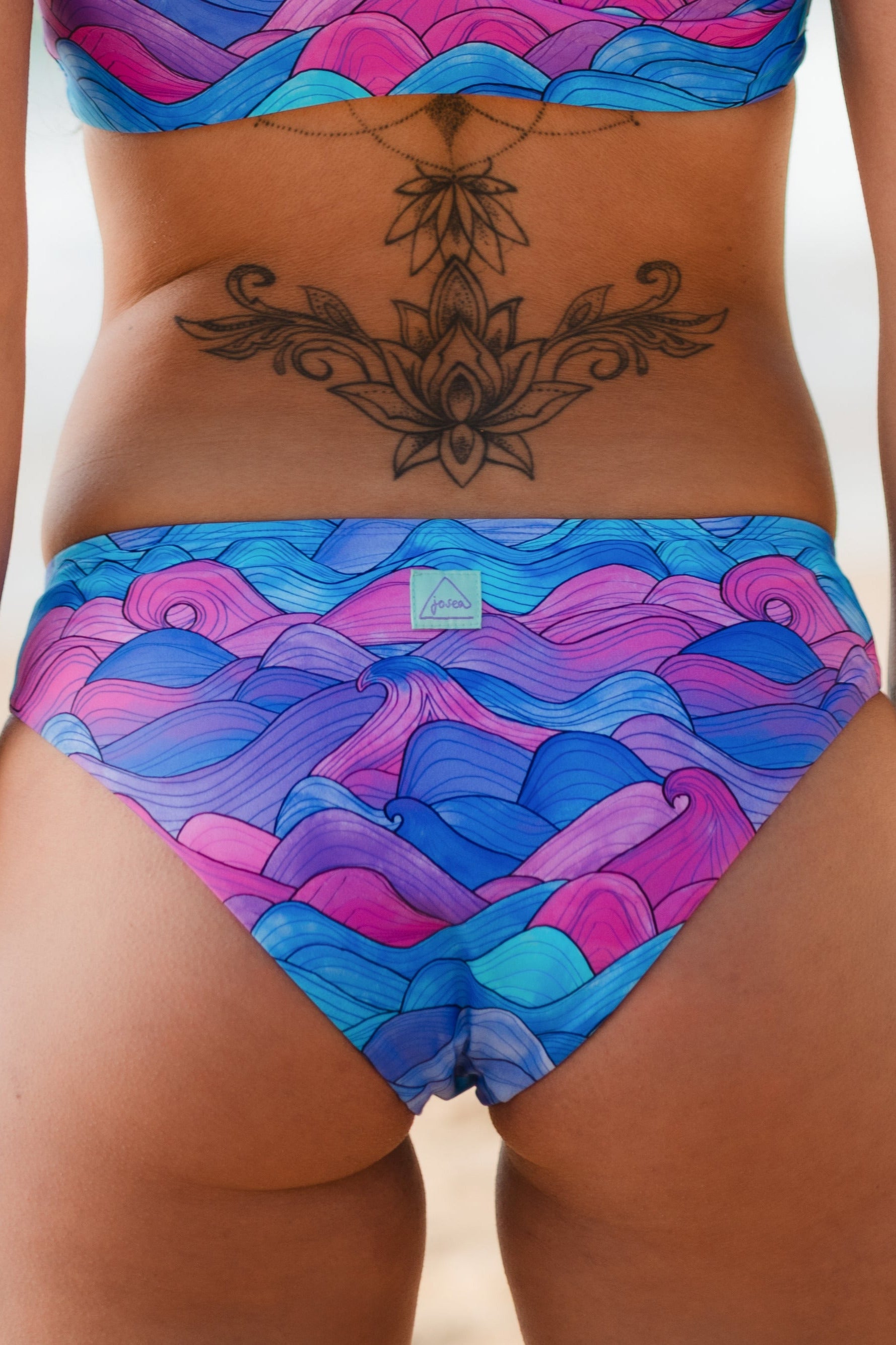 Maloja Bikini Hose - purple waves