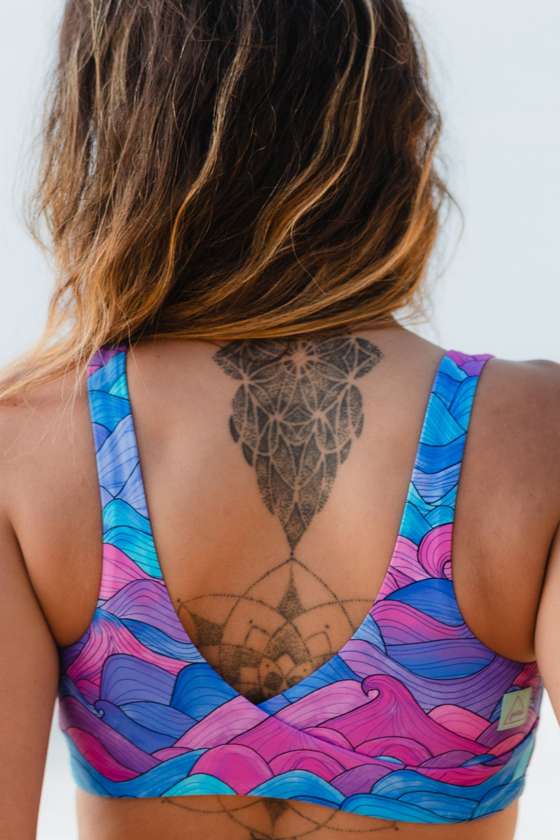 Cloud Nine Top - purple waves