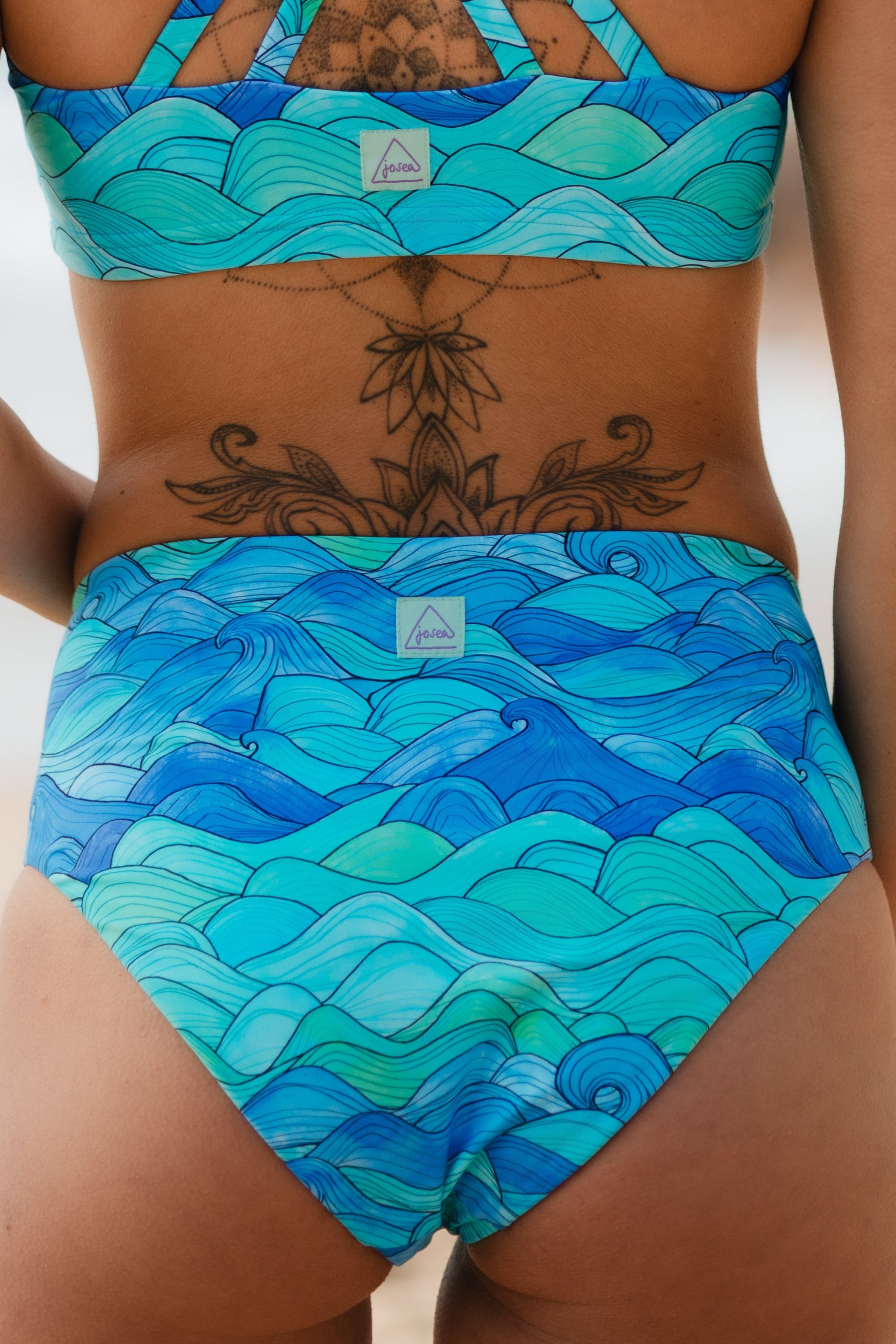 Junta Bikini Hose - blue waves