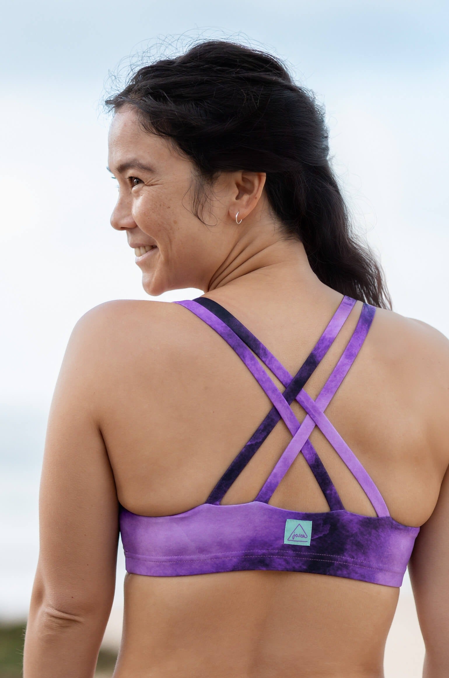 One Eye Bikini Top - universe purple