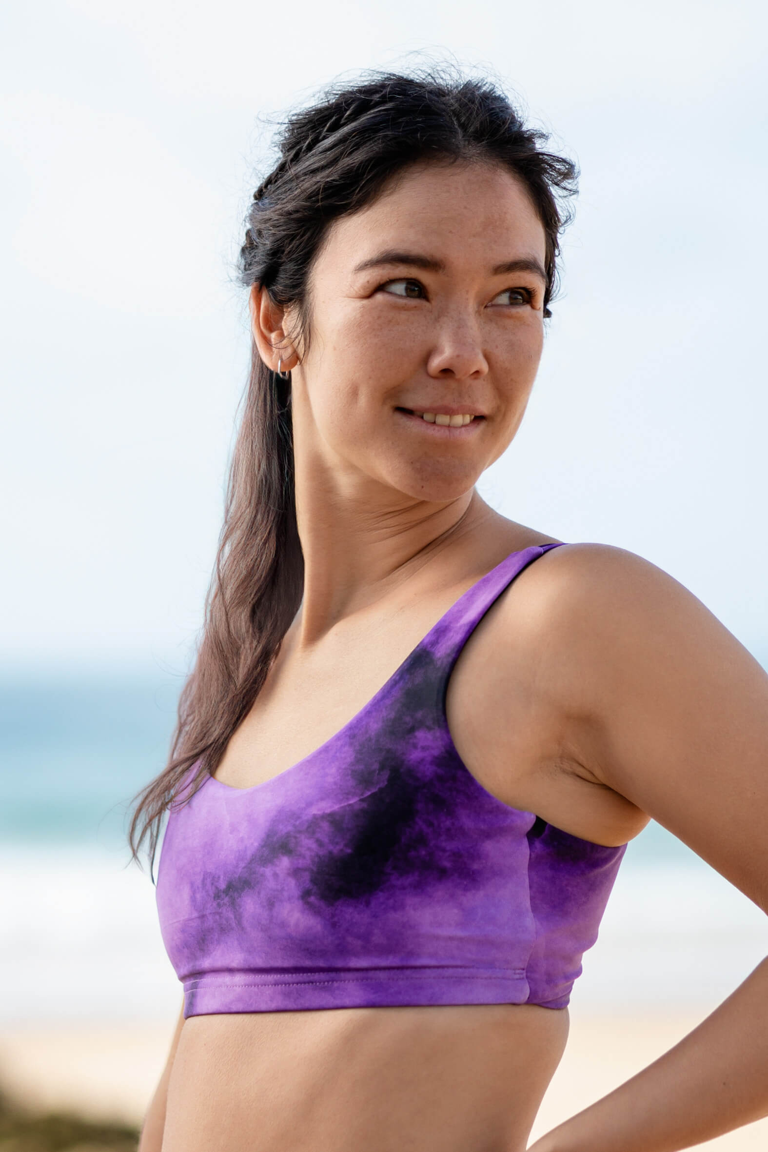 Cloud Nine Bikini Top - universe purple