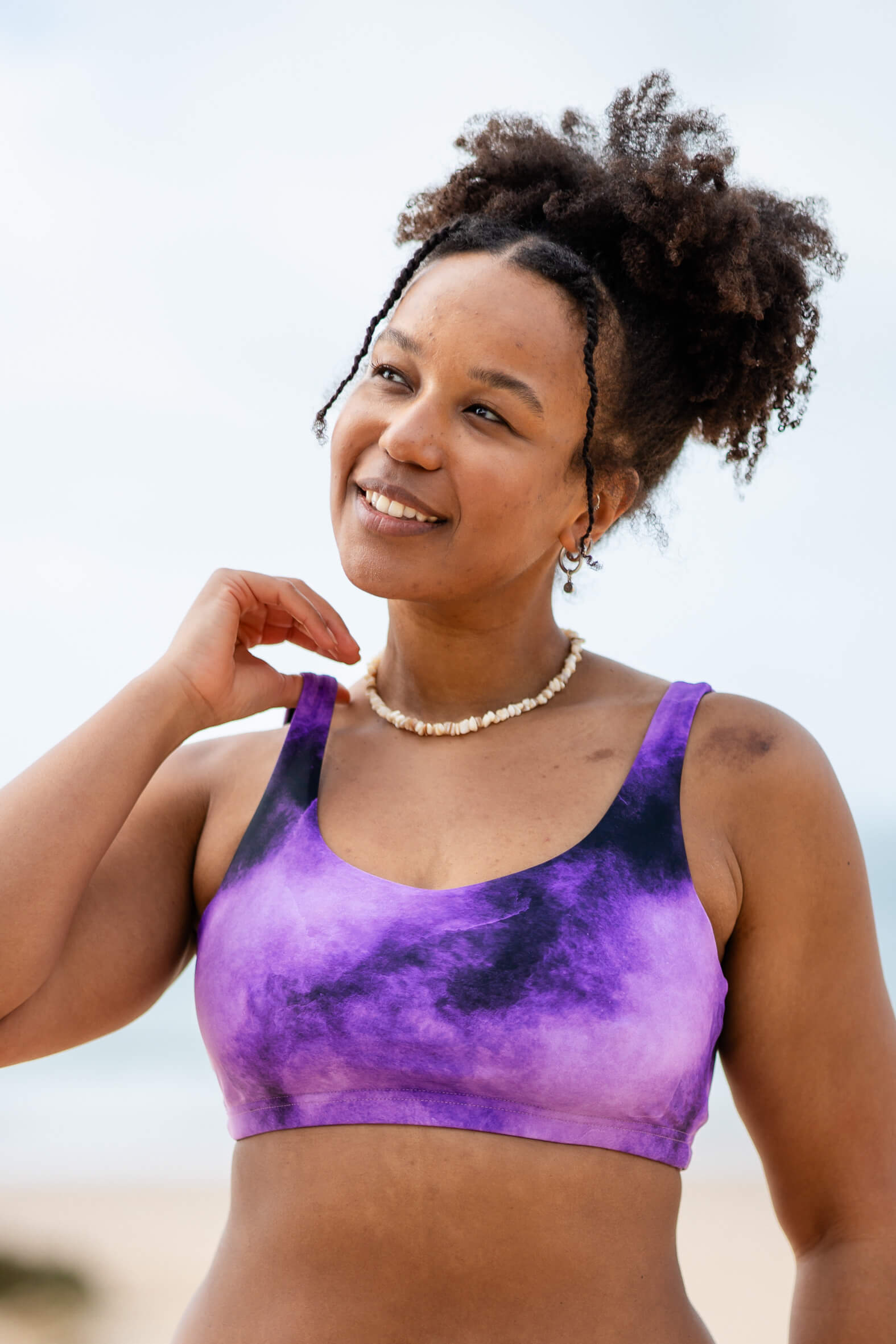Cloud Nine Bikini Top - universe purple