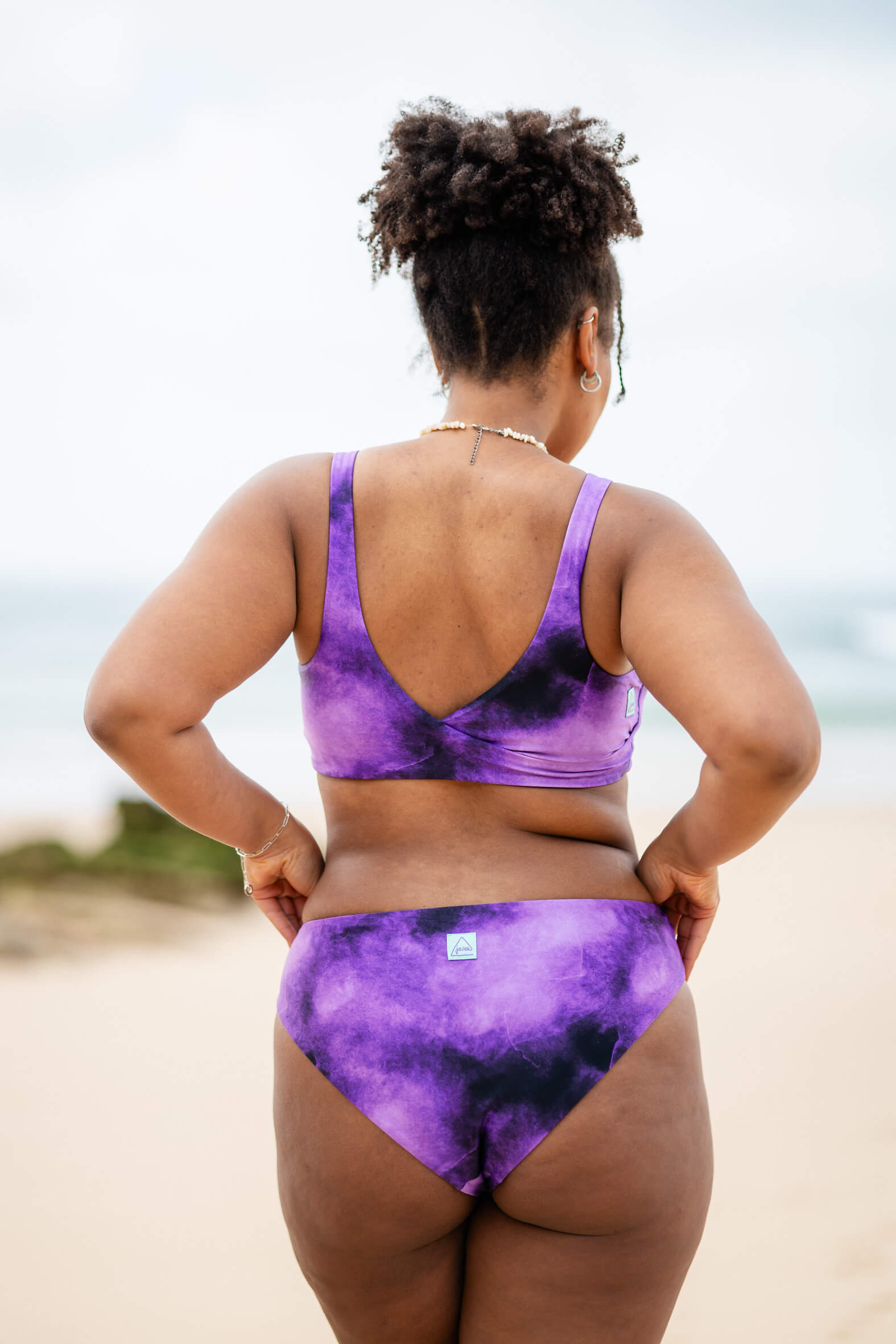 Cloud Nine Bikini Top - universe purple