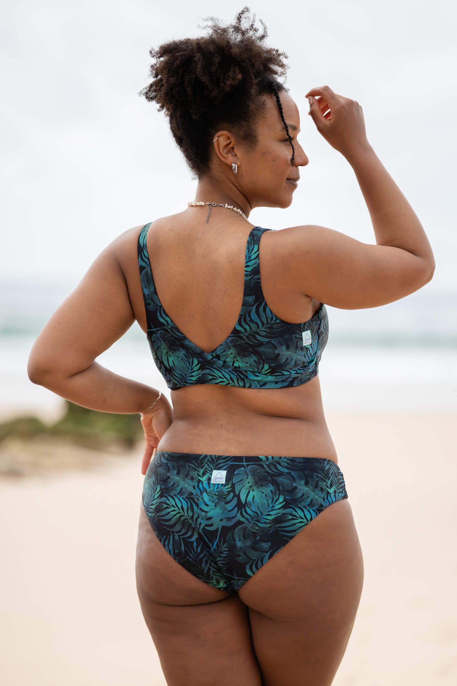 Cloud Nine Bikini Top - petrol banana