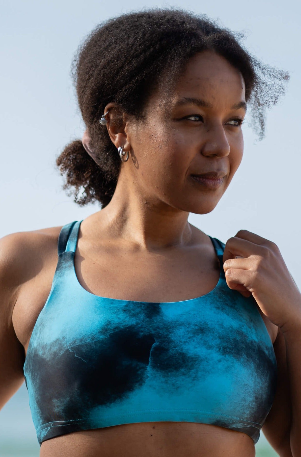 One Eye Bikini Top - polar light mint