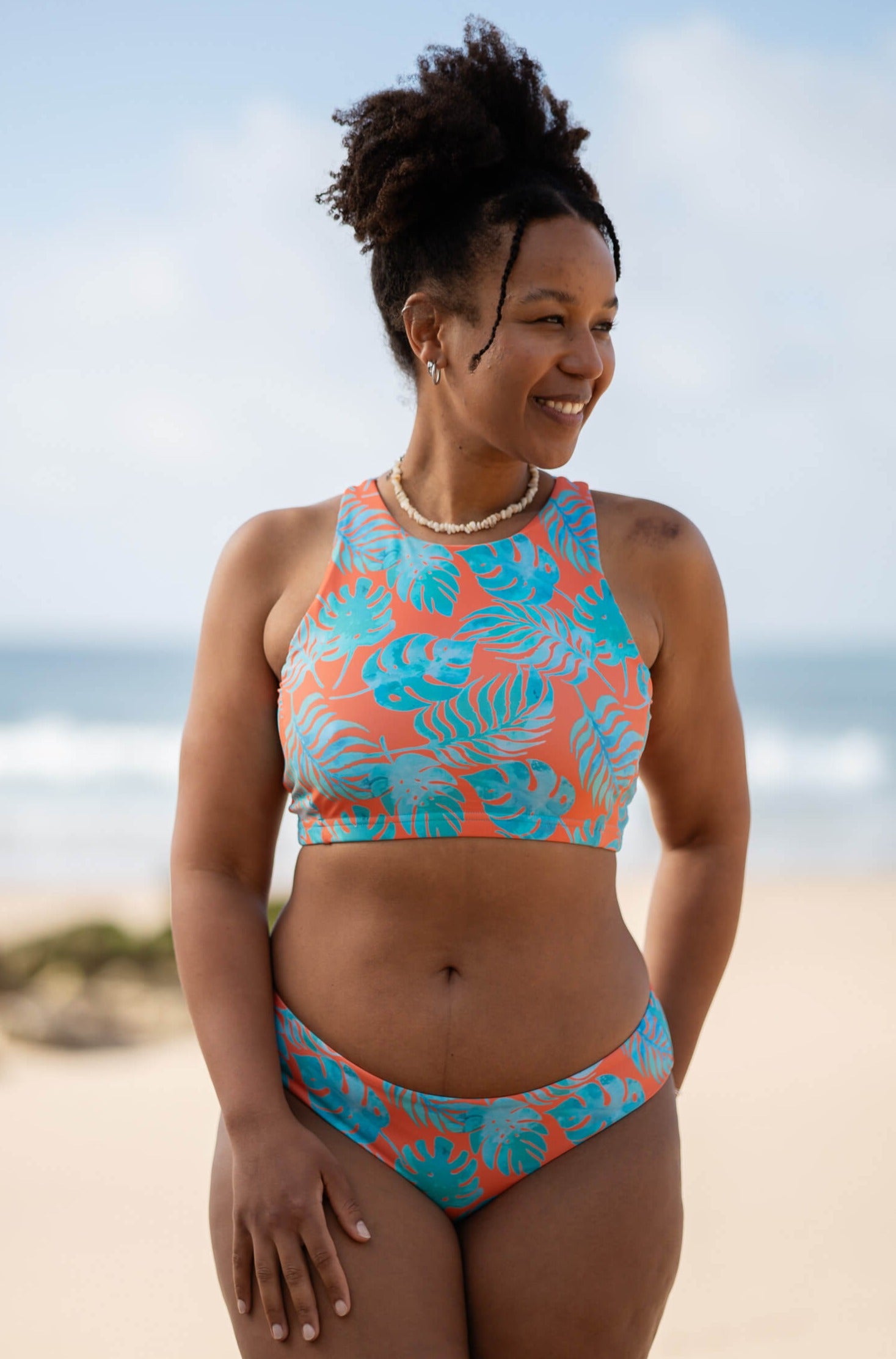 Barbate Bikini Top - coral banana