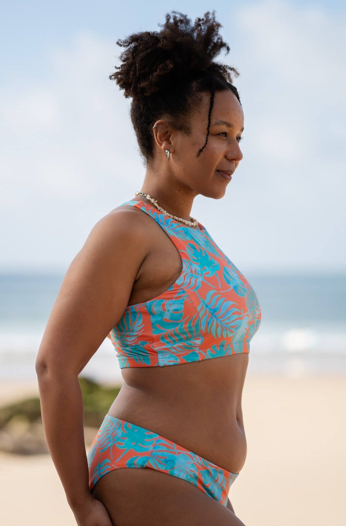 Barbate Bikini Top - coral banana
