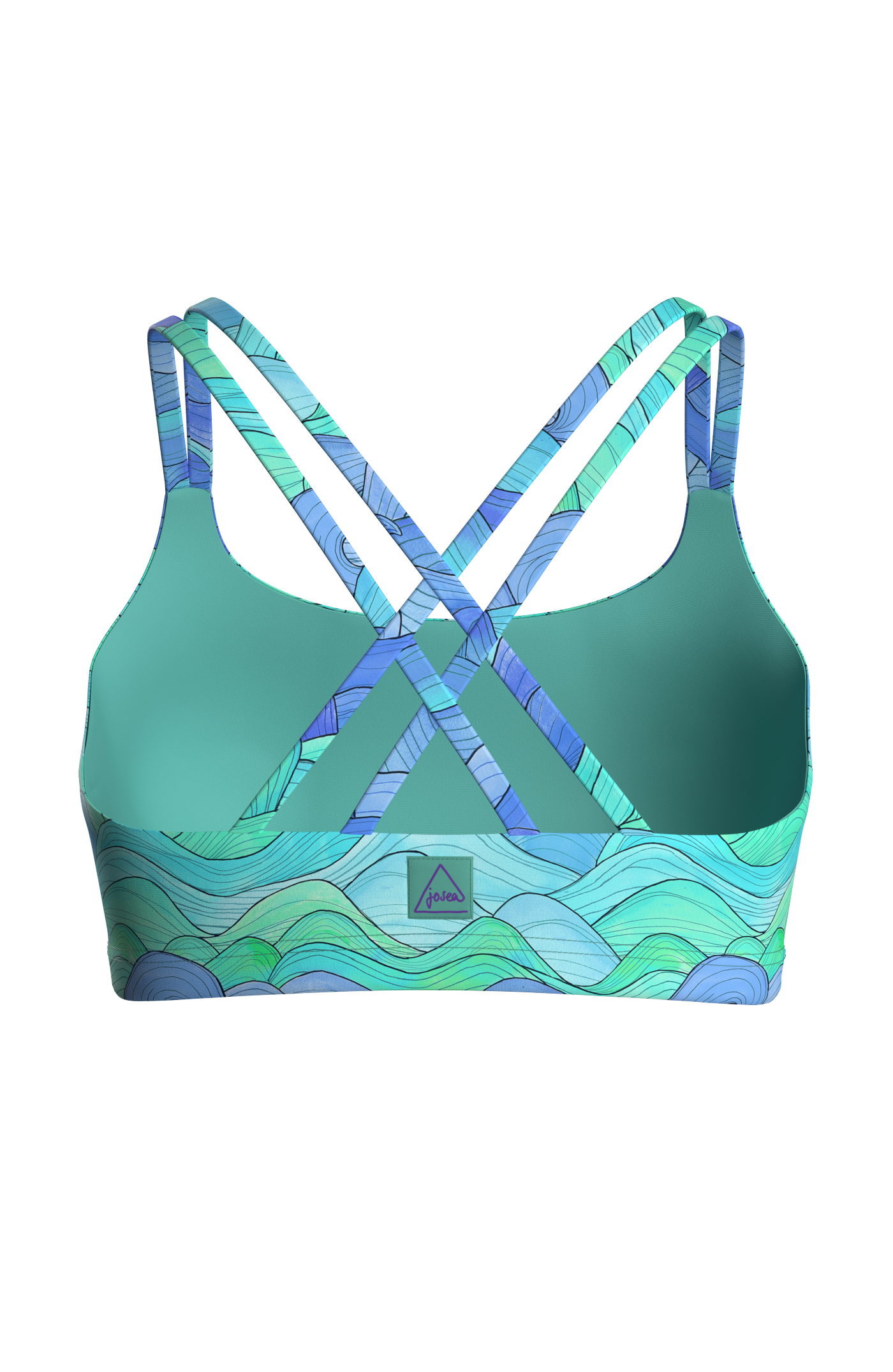 One Eye Surf Bikini Top - blue waves One Eye Surf Bikini Top - blue waves