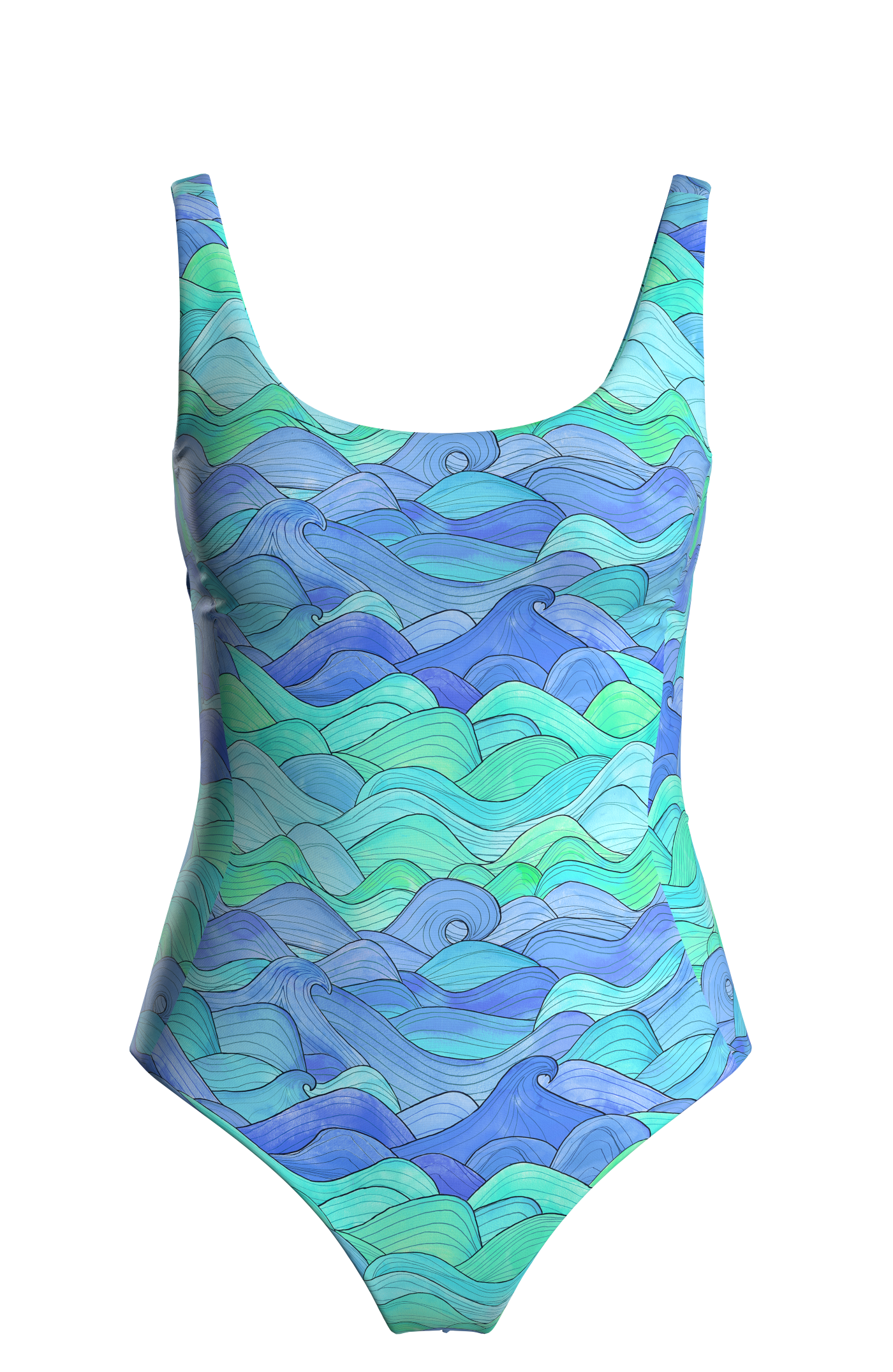 Orkan Badezug - blue waves