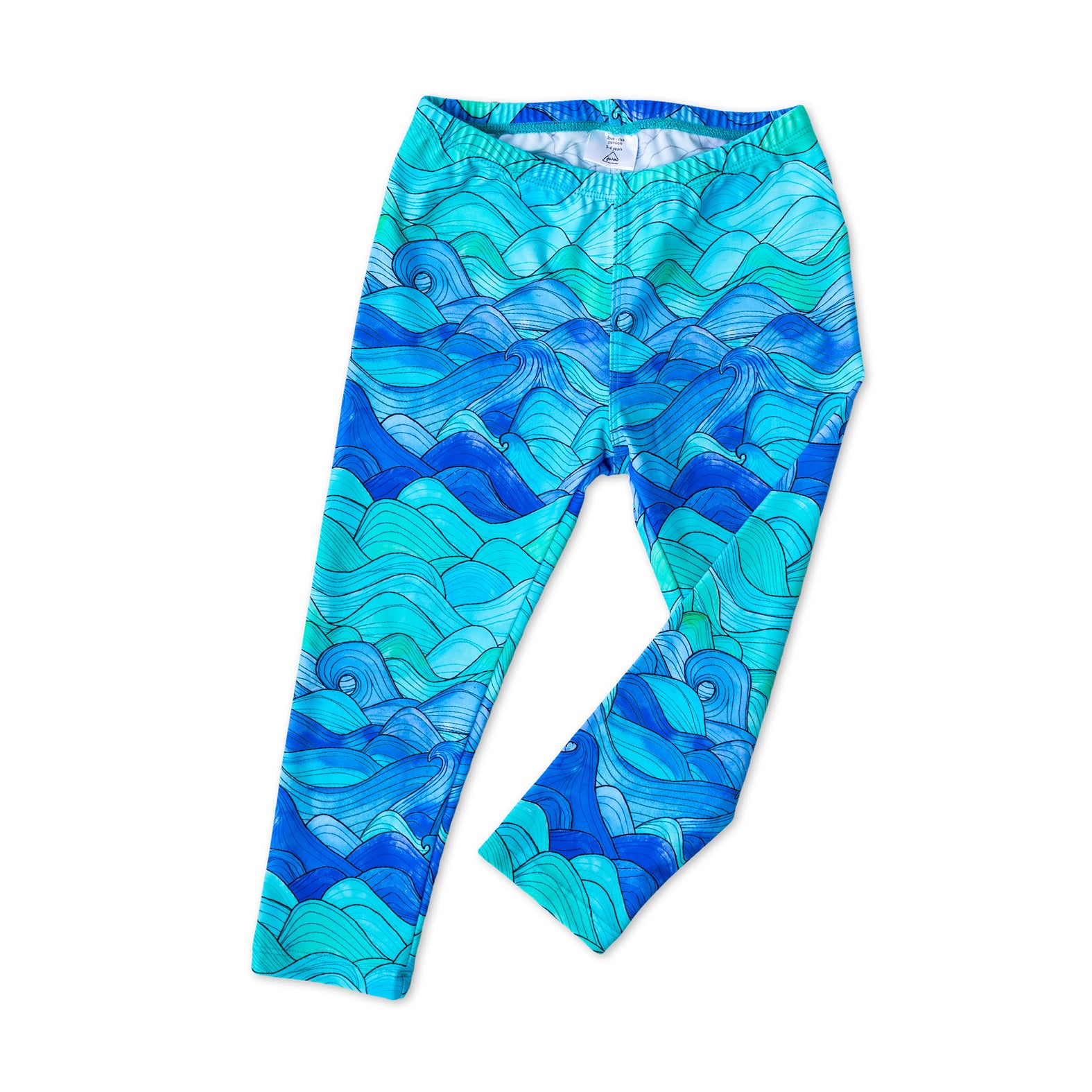 Duidui UV-Leggings - blue waves