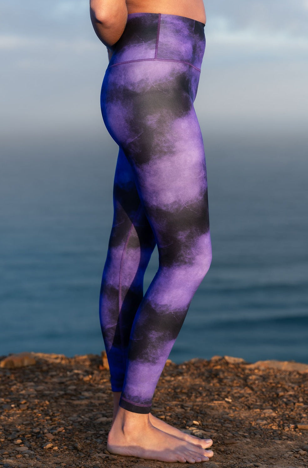 Golden Teacher Leggings - universe purple